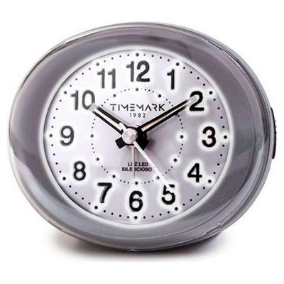 Analoge alarmklok Timemark Grijs LED Licht Stil Snooze Nachtmodus 9 x 9 x 5,5 cm (9 x 9 x 5,5 cm)