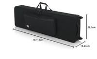 Gator Cases GK-88 SLIM softcase voor 88-toetsen keyboard, 136 x 38 x 15 cm - thumbnail