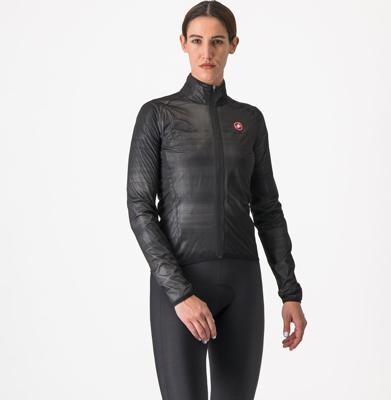 Castelli Squall shell fietsjack light black/silver gray dames M Castelli Squall shell fietsjack light black/silver gray dames M