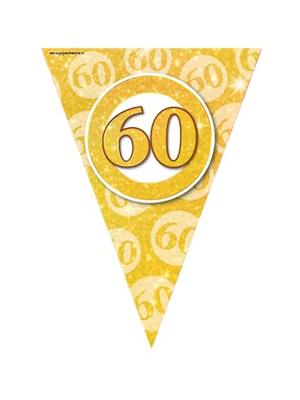 Vlaggenlijn 60 Jaar Getrouwd Goud (10m)