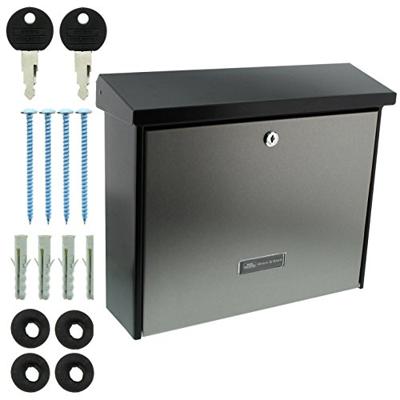 Burg-Wächter brievenbus London zwart/RVS