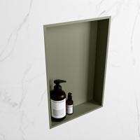 MONDIAZ EASY Nis 44,5x29,5cm in solid surface kleur Army | Army. 1 vak geschikt voor in- of opbouw - thumbnail