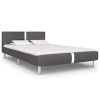 Bedframe kunstleer grijs 140x200 cm - thumbnail
