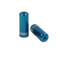 Elvedes kabelhoedje 4,2mm aluminium blauw (10st) - thumbnail