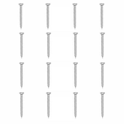 Set stalen schroeven verzinkt rond ø 0,5 cm en lengte 5 cm - 16 stuks