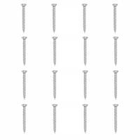 Set stalen schroeven verzinkt rond ø 0,5 cm en lengte 5 cm - 16 stuks - thumbnail