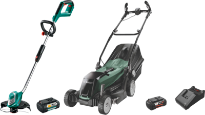 Bosch EasyRotak 36-550 + Bosch AdvancedGrassCut 36 Li + Extra 4Ah accu