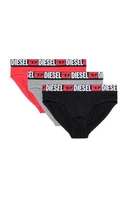 Diesel Herenslips Andre 3-pack zwart-grijs-rood