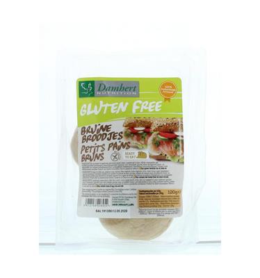 Damhert Damhert Bruine Broodjes Gluten Vrij (120g) Damhert Damhert Bruine Broodjes Gluten Vrij (120g)