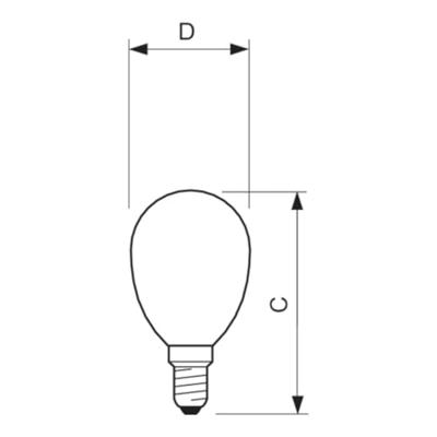 Philips LED kogel E14 2-25W 2700K filament helder - LED3727 Philips LED kogel E14 2-25W 2700K filament helder - LED3727