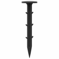 VidaXL Grondpennen 100 pcs zwart ø3 x 11 cm kunststof - thumbnail