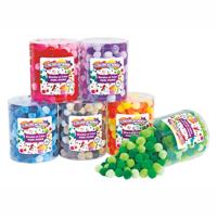 Colorations - pompomps 6 kleuren, 1500st. - thumbnail