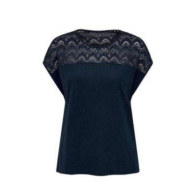 Only / top onlElvira Mix Lace in blauw