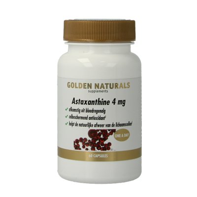 Golden Naturals Astaxanthine 4mg 60 Capsules Golden Naturals Astaxanthine 4mg 60 Capsules