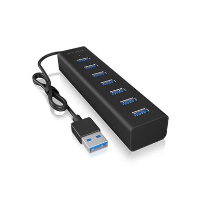 ICY BOX ib-hub1700-u3 usb-hub (zwart)