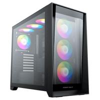 ATX Semi-toren BehuizingKEEP OUT XC-911 PRO MASTER Zwart - thumbnail