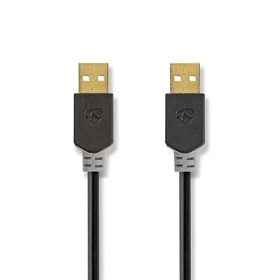 Nedis USB-Kabel | USB-A Male | USB-A Male | 480 Mbps | 2 m | 1 stuks - CCBW60000AT20 CCBW60000AT20 Nedis USB-Kabel | USB-A Male | USB-A Male | 480 Mbps | 2 m | 1 stuks - CCBW60000AT20 CCBW60000AT20