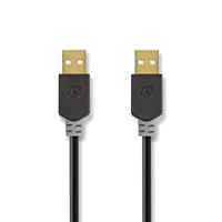 Nedis USB-Kabel | USB-A Male | USB-A Male | 480 Mbps | 2 m | 1 stuks - CCBW60000AT20 CCBW60000AT20 - thumbnail