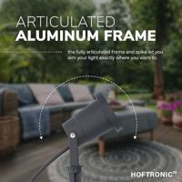 Set van 6 Sydney LED prikspots - Dimbaar - Kantelbaar - GU10 4 Watt 345 Lumen - 6500K daglicht wit - IP64 Waterdicht - Zwart - thumbnail