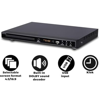 Denver DVH-1245 DVD-speler Zwart