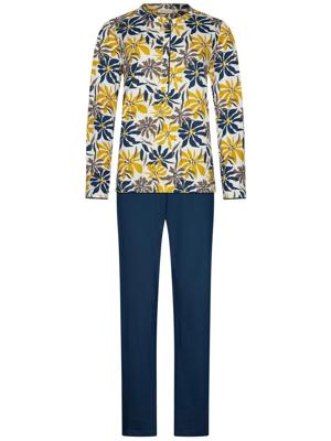 Katoenen pyjama abstracte bloemen