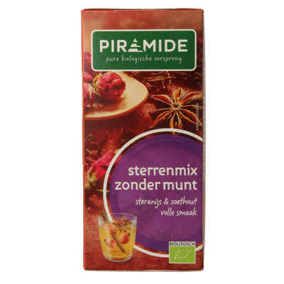 Piramide Thee Sterrenmix zonder Munt Piramide Thee Sterrenmix zonder Munt