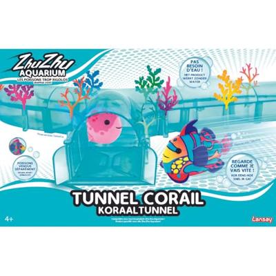 LANSAY ZHU Aquarium Gekleurde Tunnel Omringd door Koraal Kijk Alle Allures Beweeg Grappig - Vis Afzonderlijk Verkocht, 51025, Multi, One Size