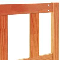 Hoofdbord 150 cm massief grenenhout wasbruin - thumbnail