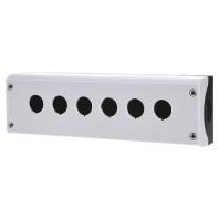 Eaton M22-I6 216540 Opbouwbehuizing 6 inbouwplaatsen, Voor bodembevestiging (Ø x h) 22 mm x 80 mm Antraciet 1 stuk(s) - thumbnail