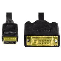 Hama Adapterkabel (DisplayPort-stekker naar DVI-stekker), 1,80 m - thumbnail