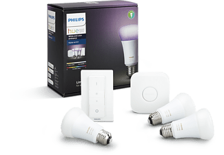 Philips Hue White and Color ambiance 3x E27-lamp, starterkit E27 Philips Hue White and Color ambiance 3x E27-lamp, starterkit E27
