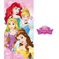 Disney Princess strandlaken Roze Bloemen 70 x 140 cm - thumbnail