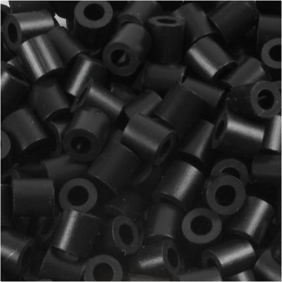 NABBI Strijkkralen, afm 5x5 mm, gatgrootte 2,5 mm, medium, schwarz (32220), 6000 stuk/ 1 doos