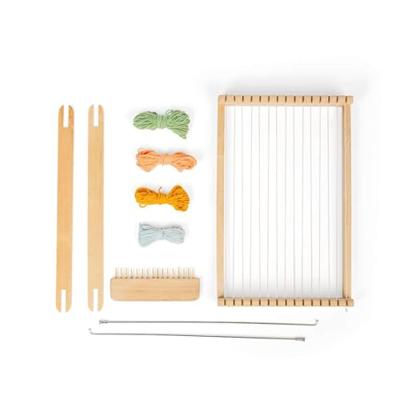 Bigjigs houten weefraam set, 10dlg.