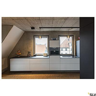 SLV PlafondlampTriledo GU10 2-lichts 16cm zwart - 1002005