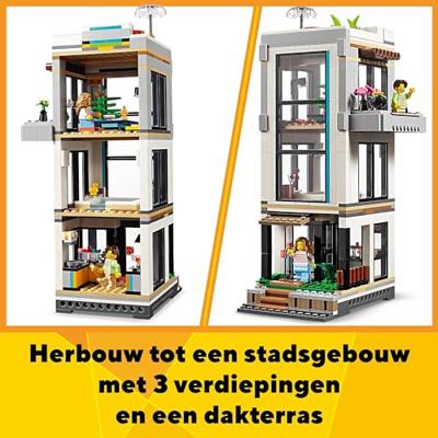 LEGO Creator 31153 Het moderne huis - verander in een gebouw of chalet van 3 verdiepingen - thumbnail