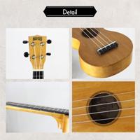 Mahalo MS1TBR Slimline Series sopraan ukelele transparent brown - thumbnail