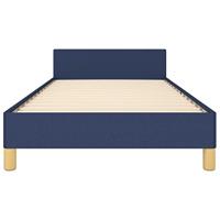 Bedframe zonder matras 100x200 cm stof blauw - thumbnail