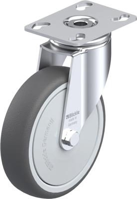 Blickle LKPA-PATH 126KF Zwenkwiel Wieldiameter: 125 mm Draagvermogen (max.): 120 kg 1 stuk(s)