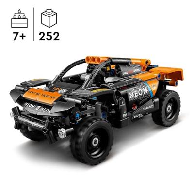 LEGO 42166 Technic NEOM McLaren Extreme E raceauto, terugtrekauto speelgoed voor kinderen, bouwbaar