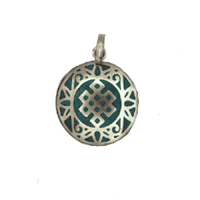 Oneindige Knoop Hanger Turquoise