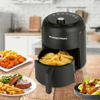 GourmetMaxx Heißluft-Fritteuse 2,3l 1000W schwarz Airfryer 1000 W Zwart - thumbnail