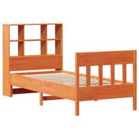 Bedframe zonder matras massief grenenhout wasbruin 100x200 cm - thumbnail