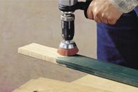 Wolfcraft Nylon-komborstel | Rood | 6-kant schacht | Ø50mm | 1 stuk - 1505000 - thumbnail