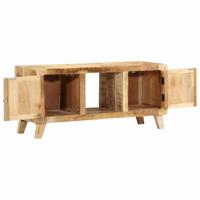 Tv-meubel 105x46x32 cm massief ruw mangohout - thumbnail