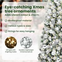 VidaXL Kunstmatige inklapbare kerstboom groen en wit 180 cm - thumbnail