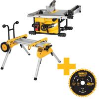 DeWalt DWE7485RS | Precisie tafelzaag | 210mm + DE7400 Onderstel - DWE7485RS-QS - thumbnail