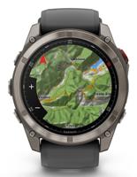 Garmin fēnix 8 Pro 3,56 cm (1.4") AMOLED 51 mm Digitaal 454 x 454 Pixels Touchscreen Grafiet, Titanium Wifi GPS - thumbnail