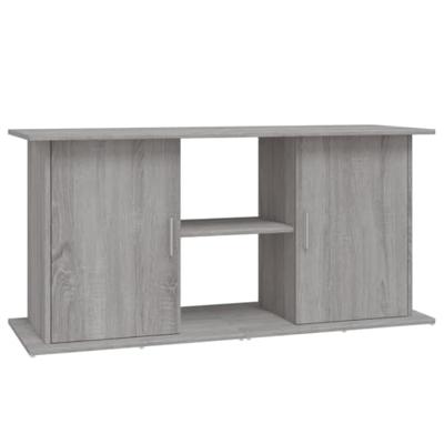 Aquariumstandaard 121x41x58 cm bewerkt hout grijs sonoma eiken - thumbnail