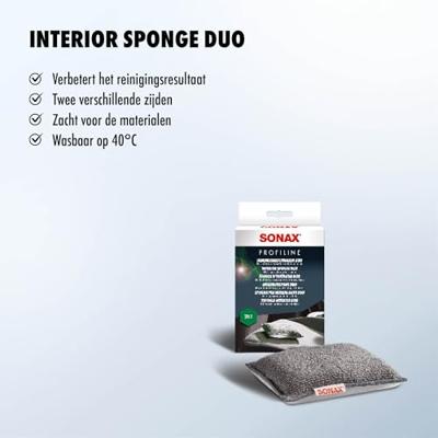 SONAX reinigungsschwamm "duo" interior sponge duo